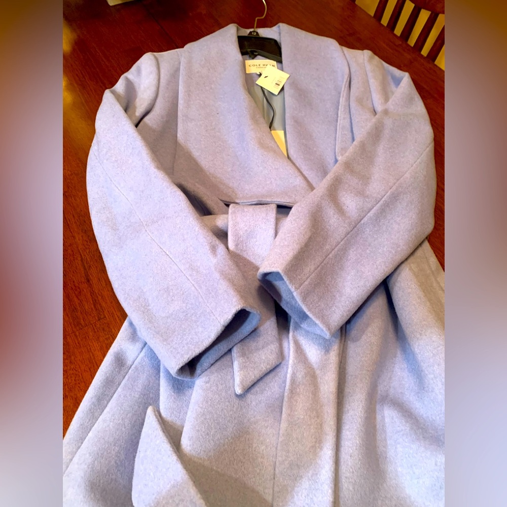 Brand new with tags attached, super soft wool gorgeous Cole Haan signature coat